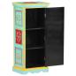 Preview: Highboard Handbemalt 40x30x90 cm Mango Massivholz