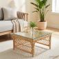 Preview: Tischplatte Transparent 40x40 cm Hartglas