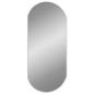 Preview: Wandspiegel Silbern 90x40 cm Oval