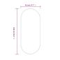 Preview: Wandspiegel Golden 100x45 cm Oval