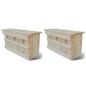 Preview: ARDEBO.de - Spatzenhaus 2 Stk. Holz 44 x 15,5 x 21,5 cm