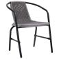 Preview: Gartenstühle 4 Stk. Rattan-Optik Kunststoff und Stahl 110 kg