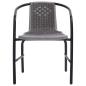 Preview: Gartenstühle 4 Stk. Rattan-Optik Kunststoff und Stahl 110 kg