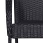 Preview: 5-tlg. Garten-Essgruppe Schwarz Poly Rattan