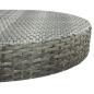 Preview: 5-tlg. Gartenbar-Set Poly Rattan Grau