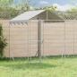Preview: ARDEBO.de - Outdoor-Hundezwinger mit Dach Silbern 4x4x2,5m Verzinkter Stahl