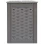 Preview: Gartenkomposter 2 Stk. Braun 60x60x83cm 600 L Kunststoff Rattan