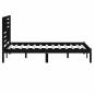 Preview: Massivholzbett Schwarz Kiefer 140x190 cm