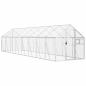 Preview: Voliere Silbern 1,79x8x1,85 m Aluminium