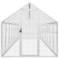 Preview: Voliere Silbern 1,79x8x1,85 m Aluminium