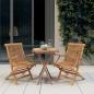 Preview: ARDEBO.de - 3-tlg. Garten-Essgruppe Massivholz Teak
