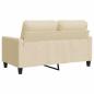 Preview: 2-Sitzer-Sofa Creme 120 cm Stoff