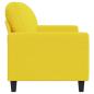 Preview: 2-Sitzer-Sofa Hellgelb 120 cm Stoff