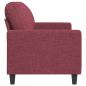 Preview: 2-Sitzer-Sofa Weinrot 140 cm Stoff