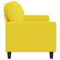 Preview: 3-Sitzer-Sofa Hellgelb 180 cm Stoff