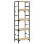 Preview: Bücherregal Sonoma-Eiche 50x33x153 cm Holzwerkstoff