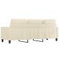 Preview: 3-Sitzer-Sofa Creme 180 cm Kunstleder