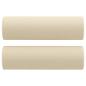 Preview: 2-tlg. Sofagarnitur mit Kissen Creme Stoff