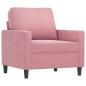 Preview: 3-tlg. Sofagarnitur mit Kissen Rosa Samt
