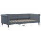 Preview: Tagesbett Ausziehbar mit Schubladen Dunkelgrau 90x200 cm Samt