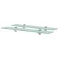 Preview: ARDEBO.de - Schweberegale 2 Stk. Glas 60x10 cm 8 mm