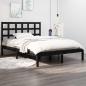 Preview: ARDEBO.de - Massivholzbett Schwarz 140x190 cm