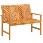 Preview: Gartenbank 109 cm Massivholz Akazie