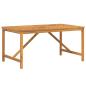 Preview: Garten-Esstisch 150x90x74 cm Massivholz Akazie