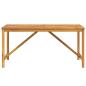 Preview: Garten-Esstisch 150x90x74 cm Massivholz Akazie