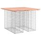 Preview: Gartentisch aus Gabionen 100x102x72 cm Massivholz Douglasie
