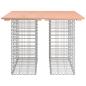 Preview: Gartentisch aus Gabionen 100x102x72 cm Massivholz Douglasie