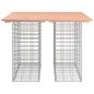 Preview: Gartentisch aus Gabionen 100x102x72 cm Massivholz Douglasie
