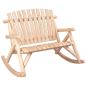 Preview: Garten-Schaukelbank 2-Sitzer 123x96x102 cm Massivholz Fichte