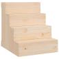 Preview: Haustiertreppe 40x49x47 cm Massivholz Kiefer
