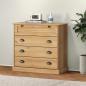 Preview: ARDEBO.de - Kommode VIGO 80x40x76 cm Massivholz Kiefer
