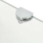 Preview: Eckregale 2 Stk. mit Verchromten Halterungen Glas Transparent