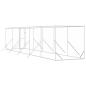 Preview: Outdoor-Hundezwinger Silbern 2x10x2 m Verzinkter Stahl