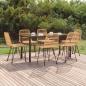Preview: ARDEBO.de - 7-tlg. Garten-Essgruppe Poly Rattan