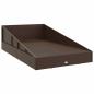 Preview: Gartenbett Braun 110x200 cm Poly Rattan