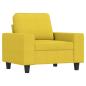 Preview: 3-tlg. Sofagarnitur Hellgelb Stoff