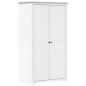 Preview: Kleiderschrank BODO Weiß 99x53,5x173 cm Massivholz Kiefer