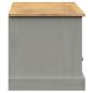 Preview: TV-Schrank VIGO Grau 156x40x40 cm Massivholz Kiefer