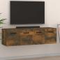 Preview: ARDEBO.de - Wandschränke 2 Stk. Räuchereiche 80x35x36,5 cm Holzwerkstoff