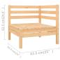 Preview: 12-tlg. Garten-Lounge-Set Massivholz Kiefer