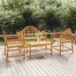 Preview: ARDEBO.de - 4-tlg. Garten-Lounge-Set Massivholz Teak