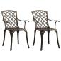 Preview: 3-tlg. Bistro-Set Aluminiumguss Bronzen