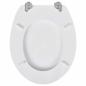 Preview: Toilettensitze mit Deckel 2 Stk. MDF Weiß