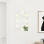 Preview: Spiegel mit LED-Leuchten 60x40 cm Glas Bogenförmig
