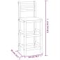 Preview: Barhocker 6 Stk. Massivholz Akazie