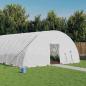 Preview: ARDEBO.de - Gewächshaus mit Stahlrahmen Weiß 48 m² 8x6x2,85 m